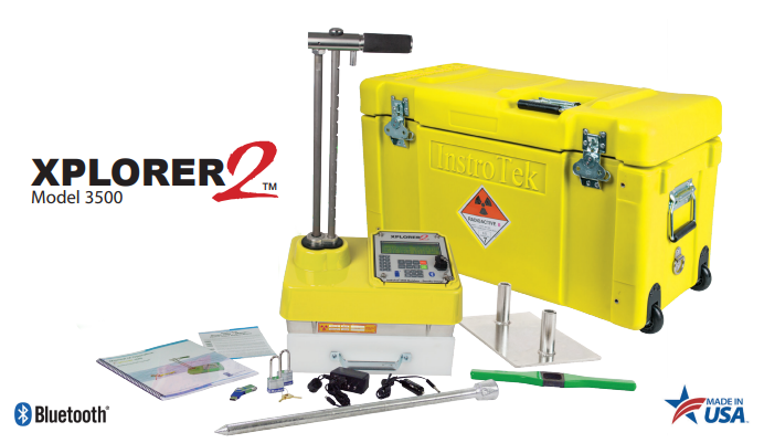 InstroTek 3500 Xplorer  An easy-to-use, rugged, and affordable moisture density gauge that is designed to provide superior performance, ASTM D6938,LIMS Capabilities